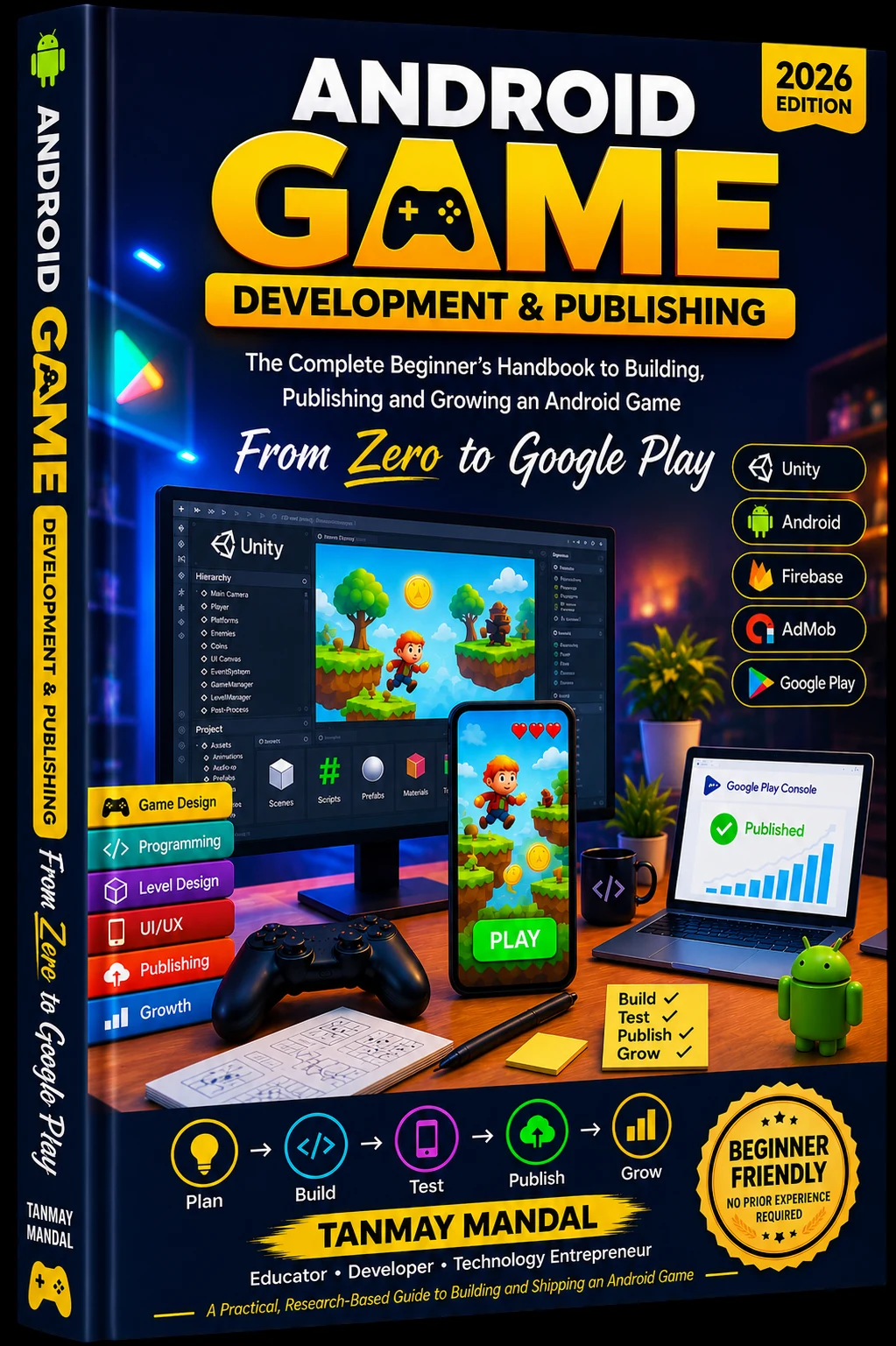 From Zero to Google Play - Android Game Development and Publishing Handbook 3D Cover